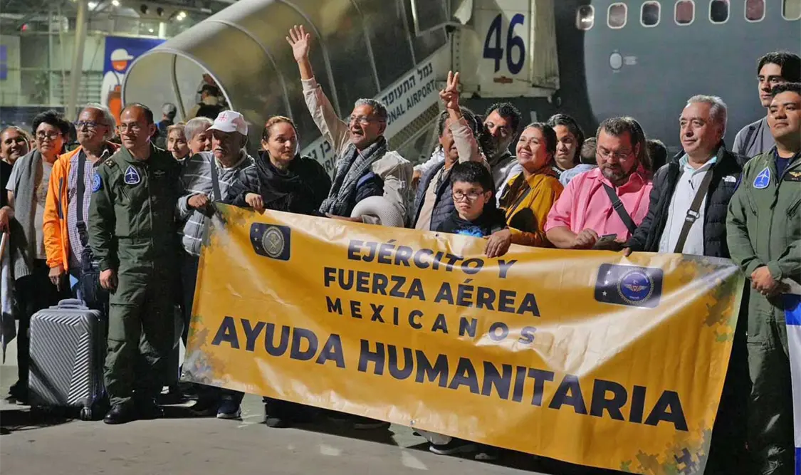 Mil mexicanos están inscritos para salir de Israel