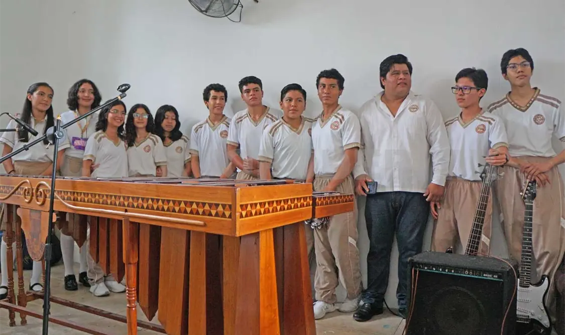 Impulso artístico, la marimba orquesta de la Sec. del Edo.
