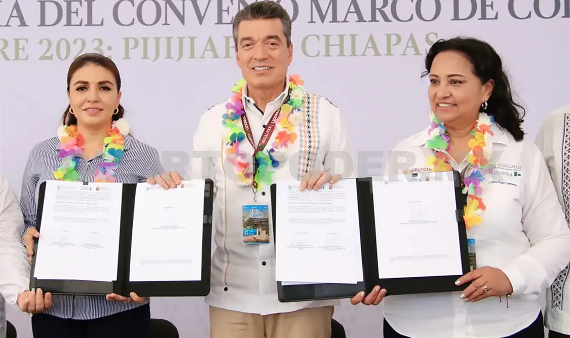 Atestigua REC firma de convenio entre la SAGyP y Liconsa