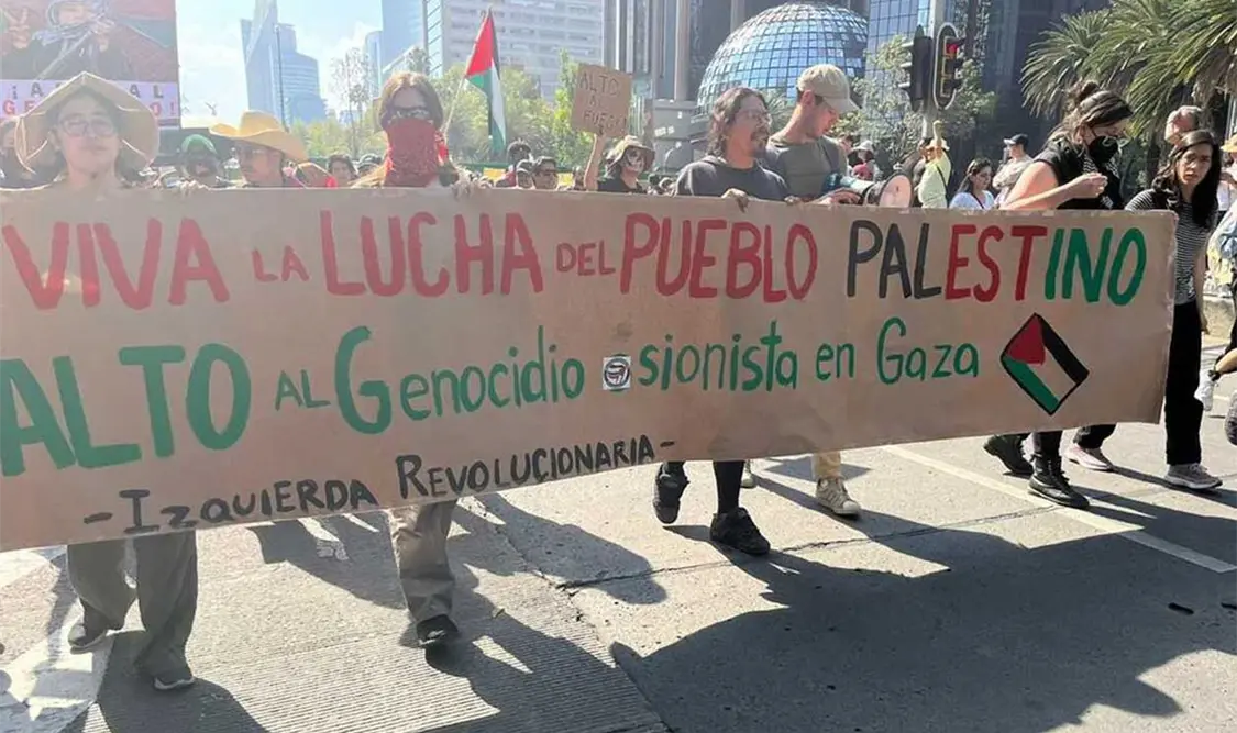 ¡No es una guerra, es genocidio!: jóvenes