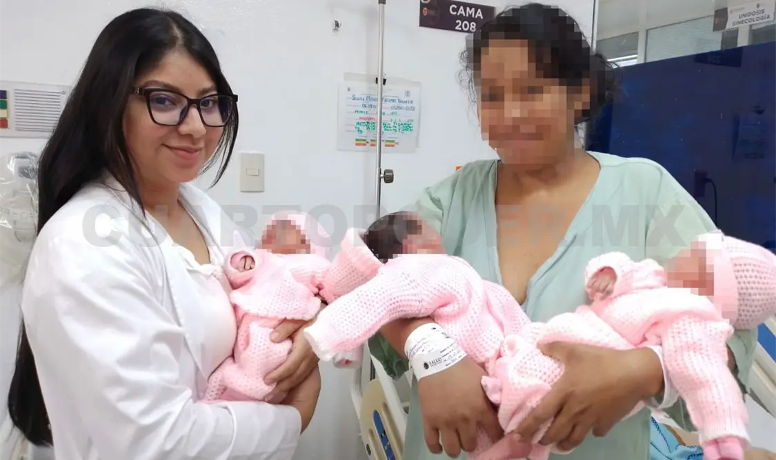 Nacen trillizas en el hospital regional