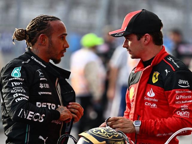 Hamilton y Leclerc se manifiestan