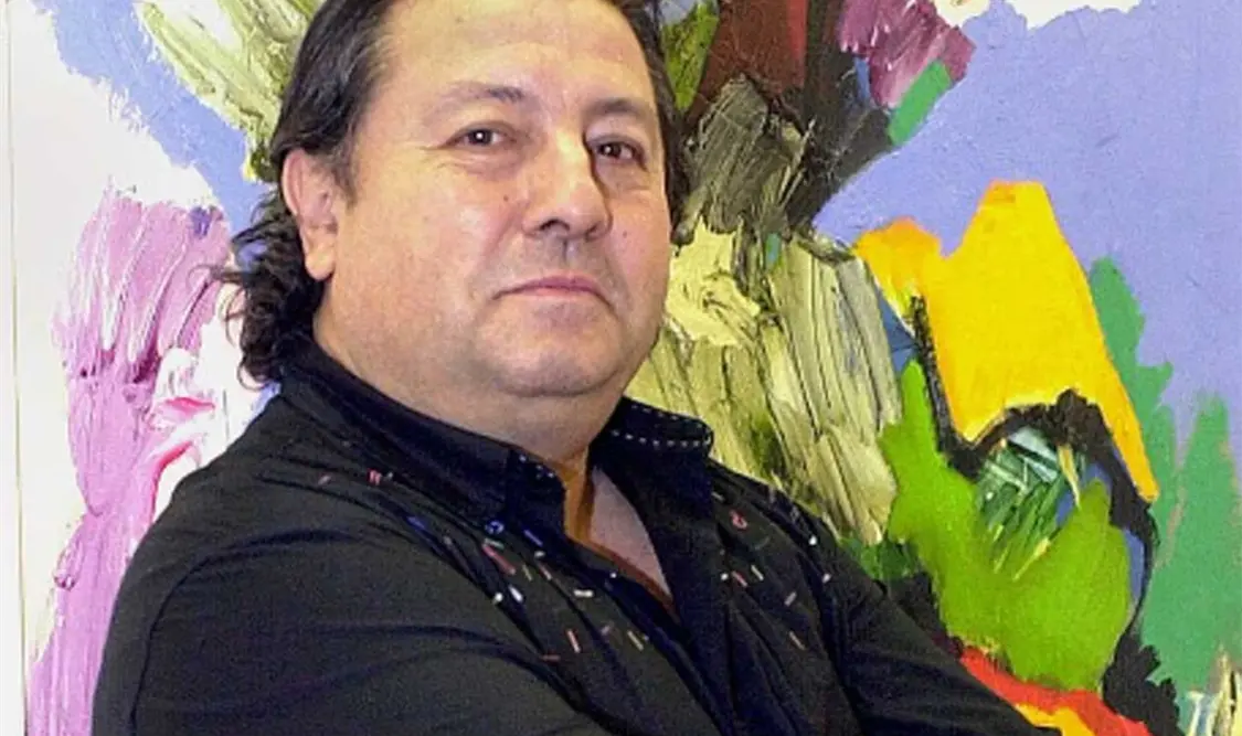 El artista fue autor de los murales de la estación de Chamartín, en Madrid. Cortesía.