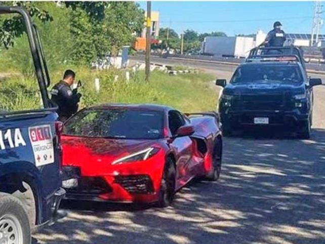 Localizan un Corvette rojo robado en EE. UU.