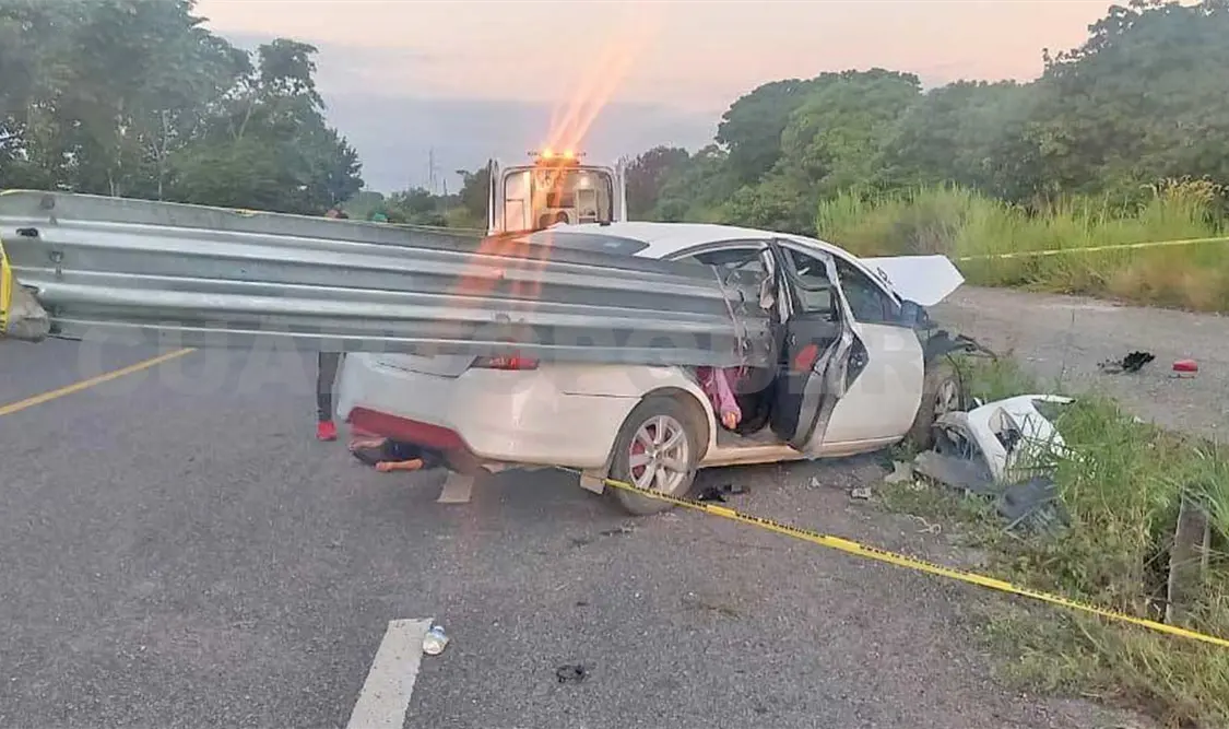 El accidente ocurrió a la altura del kilómetro 91, a la altura del poblado El Porvenir, en la demarcación de Palenque. Genaro Sánchez / CP
