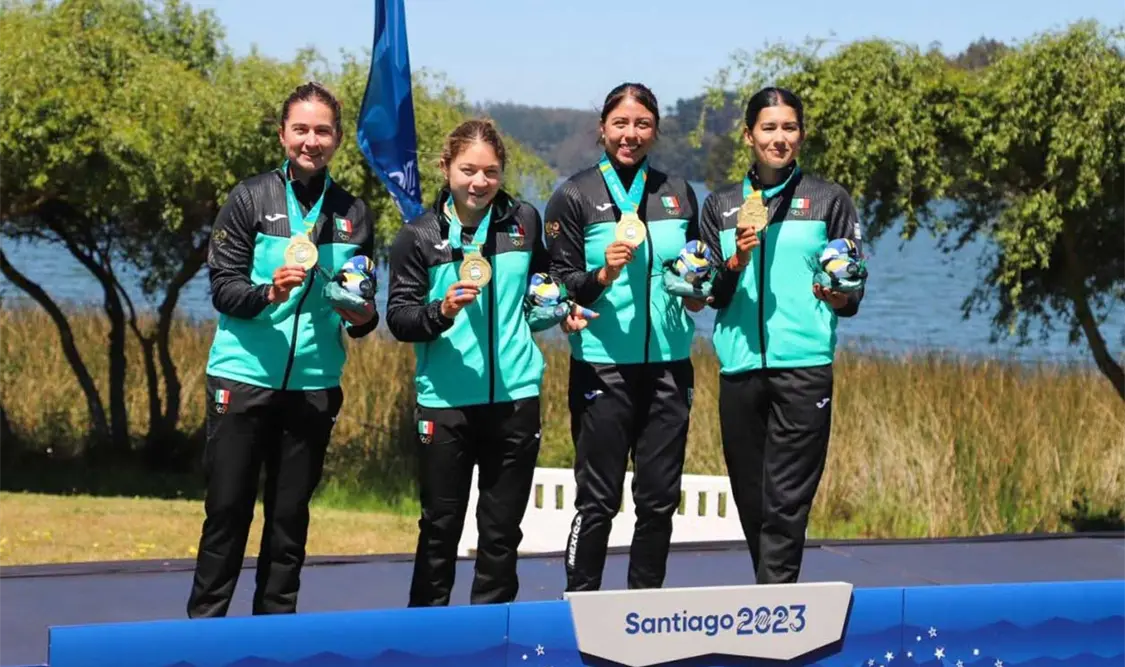 Medalla de oro para el equipo de Canotaje femenil