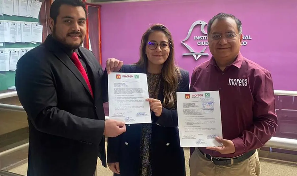 Eduardo Santillán, representante morenista ante el IECM, explicó que el mensaje que quieren dar es que las izquierdas van juntas. El Universal