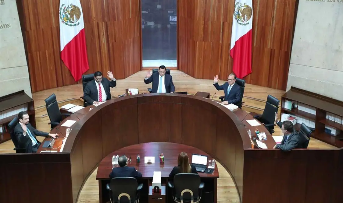 El magistrado presidente, Reyes Rodríguez, planteó que el INE sí está facultado para emitir estos criterios de paridad. Cortesía