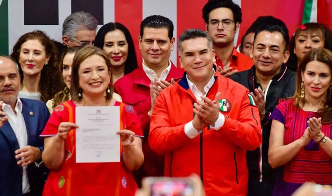 En un hecho inédito en los 94 años del PRI, por primera vez el partido tendrá una abanderada que no surgió de sus filas. Cortesía