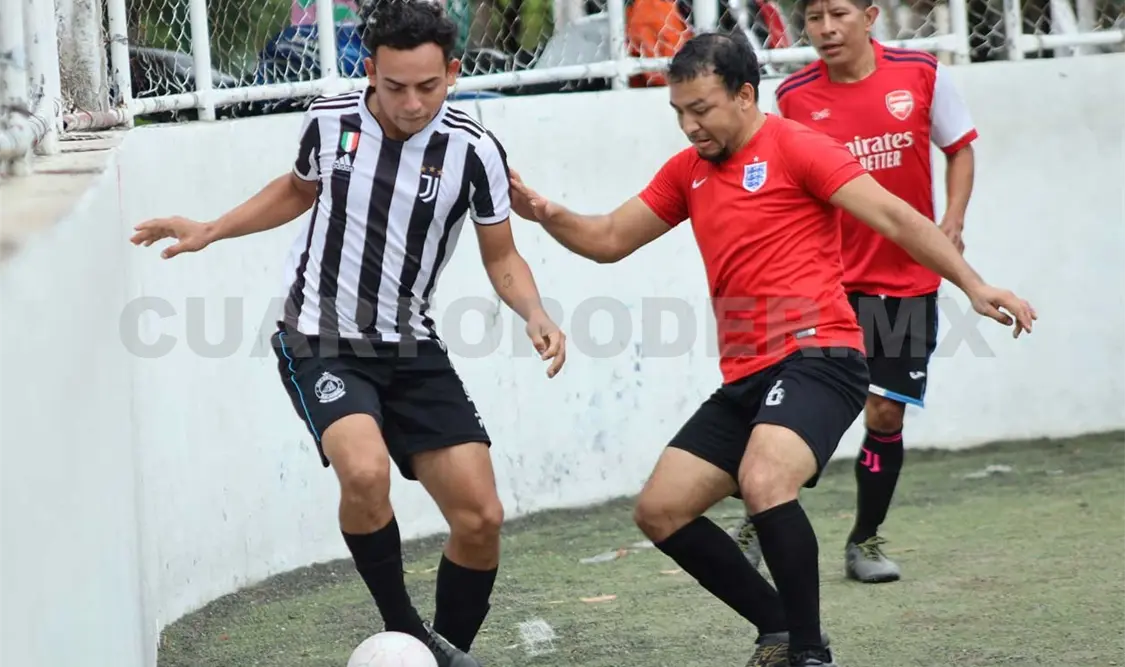 Feria de goles en la Liga de Futbol Rápido Guerrero Zoque, en su Torneo Héroes Bonampak. Carlos López/CP