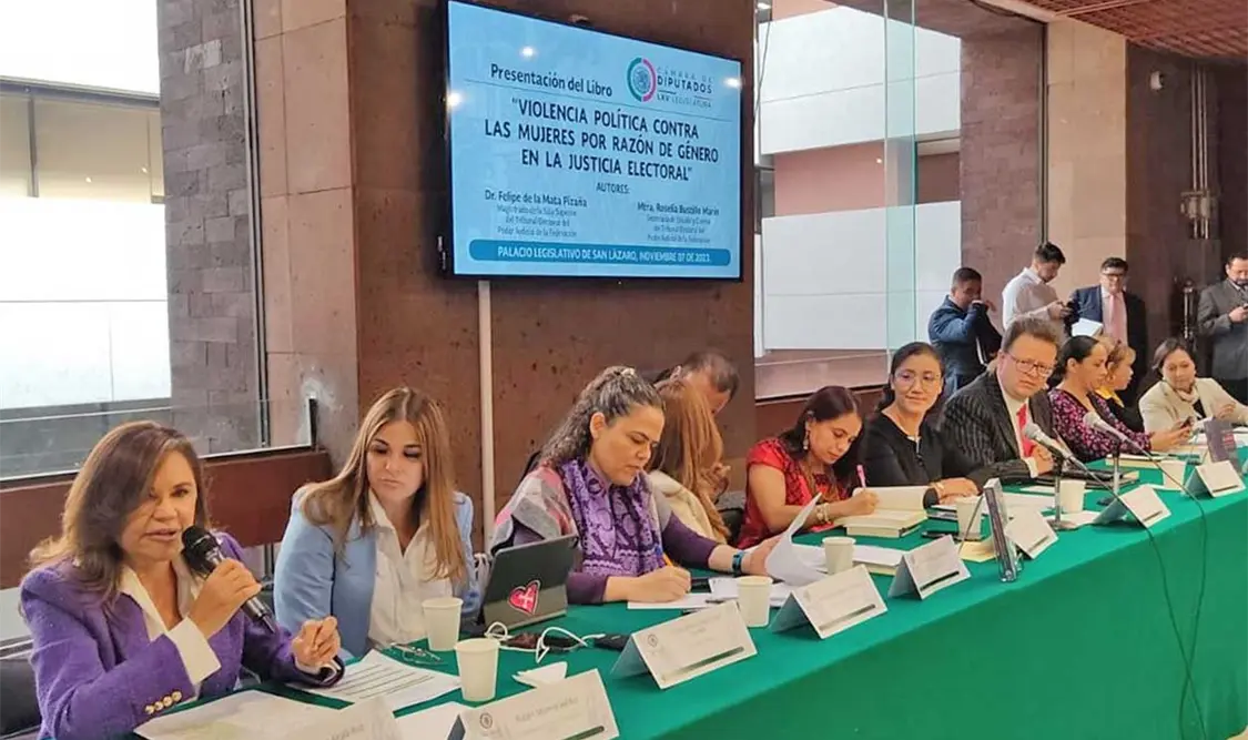 Presentación del libro Violencia política contra las mujeres por razón de género en la justicia electoral. El Universal