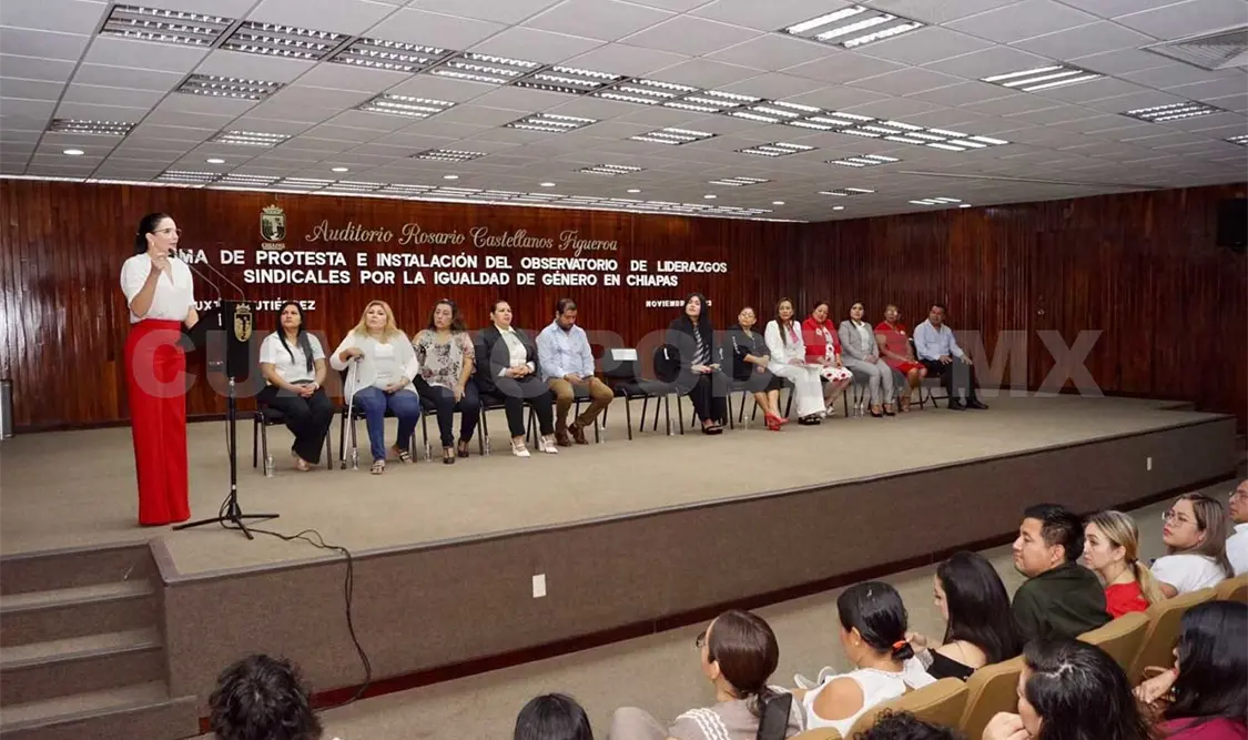 La secretaria de Igualdad de Género destacó los avances que se han implementado a favor de las mujeres de Chiapas. CP