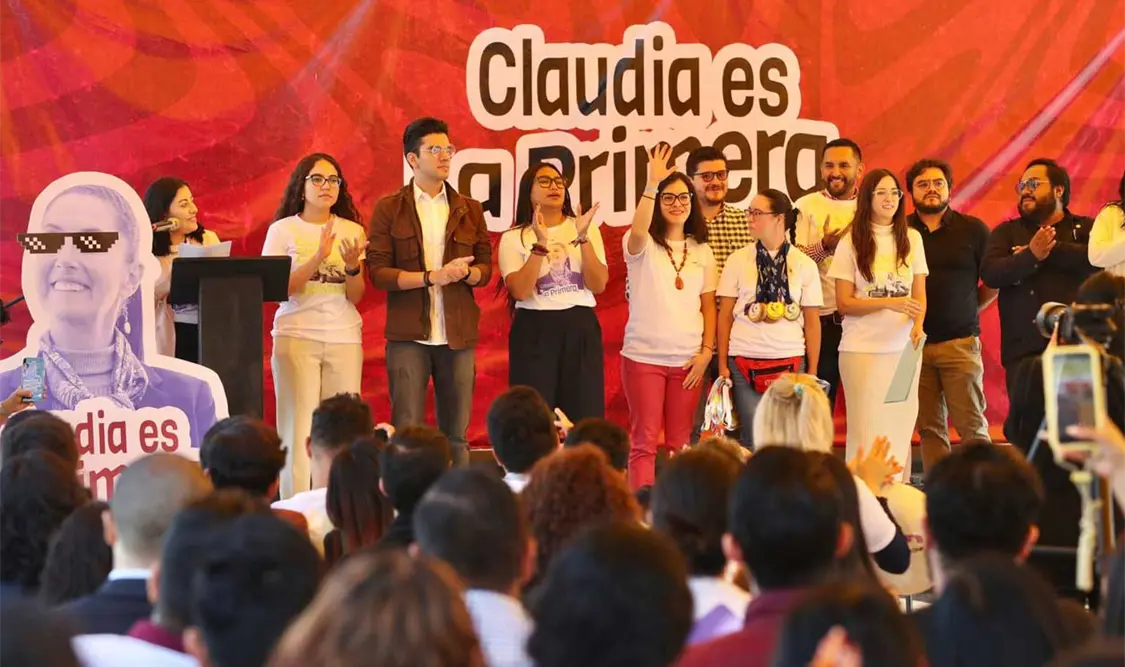 Jóvenes lanzan campaña de apoyo a Claudia