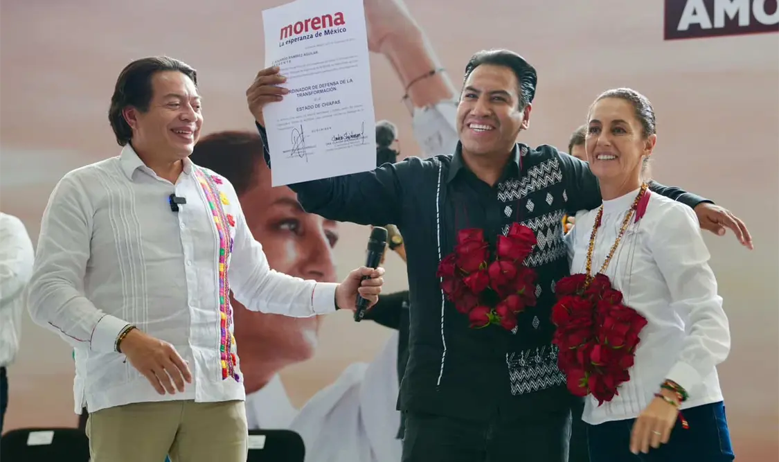 Acompañó ERA a Sheinbaum en su visita a Chiapas.