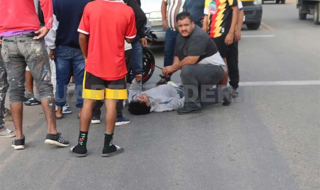 Cafre provoca accidente y luego emprende la fuga