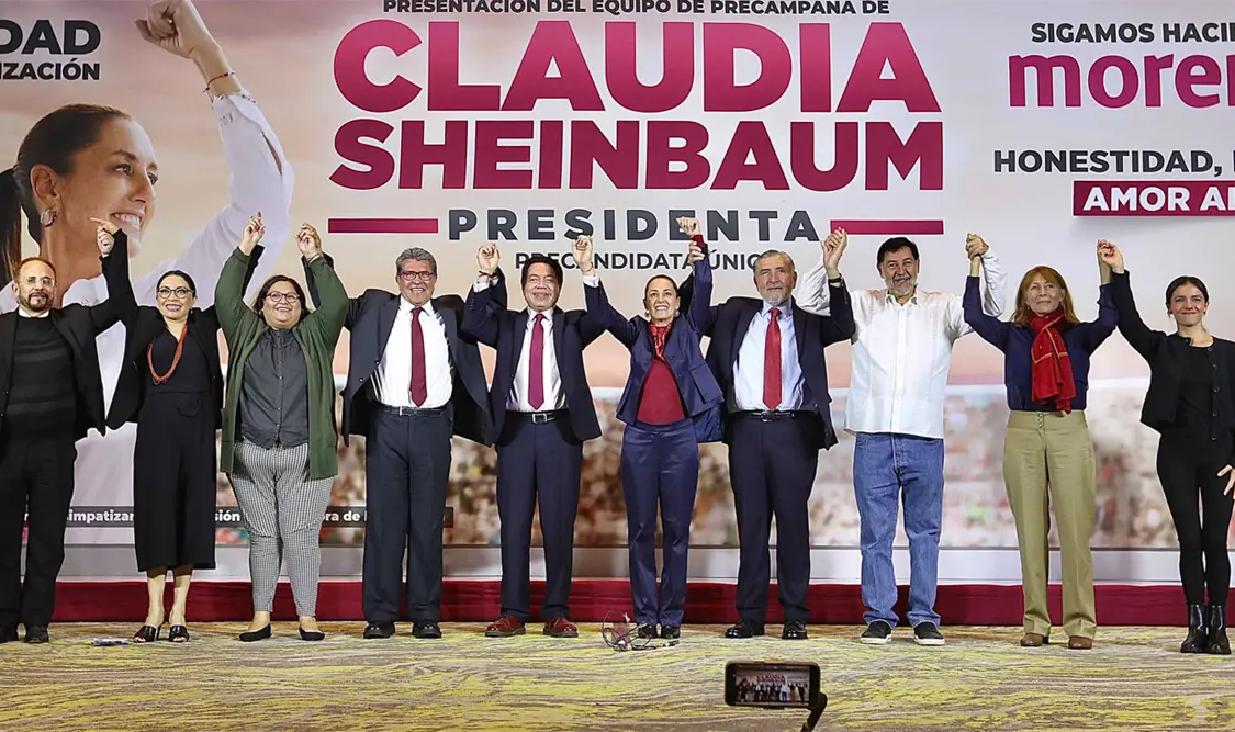 Presenta equipo de precampaña rumbo a la presidencia