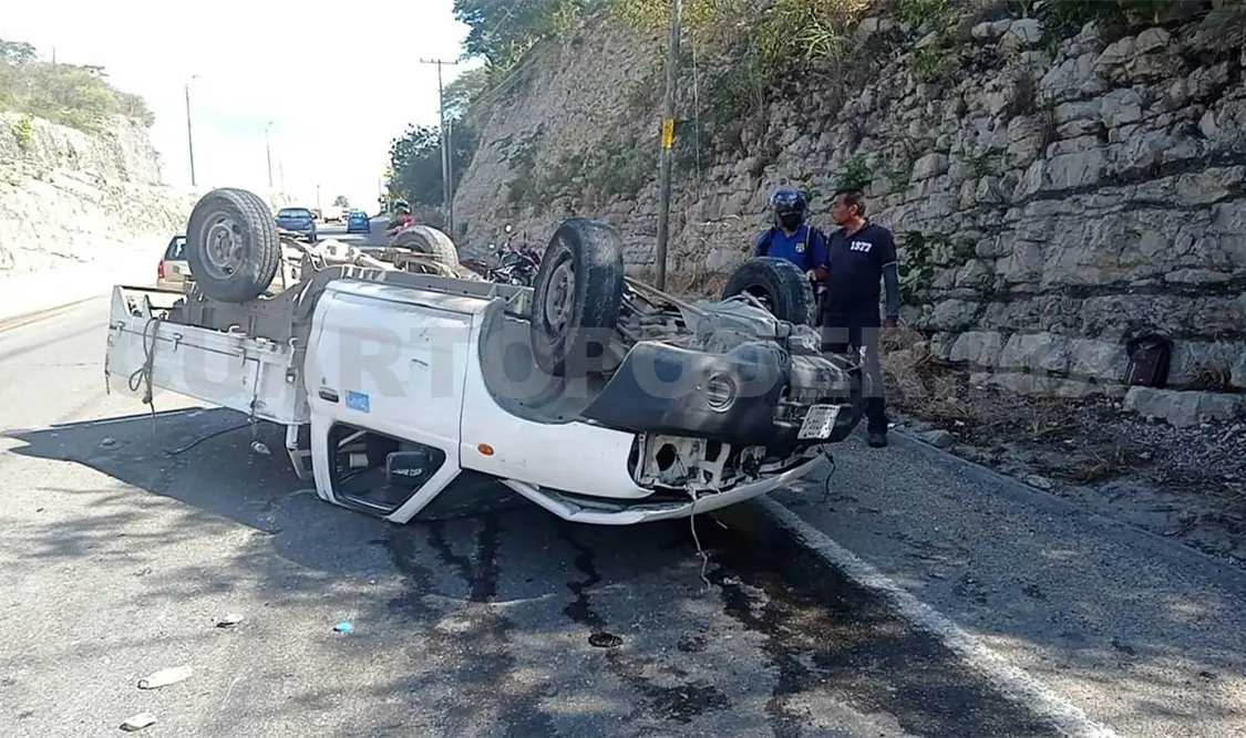 Se accidenta cerca del mirador Los Amorosos