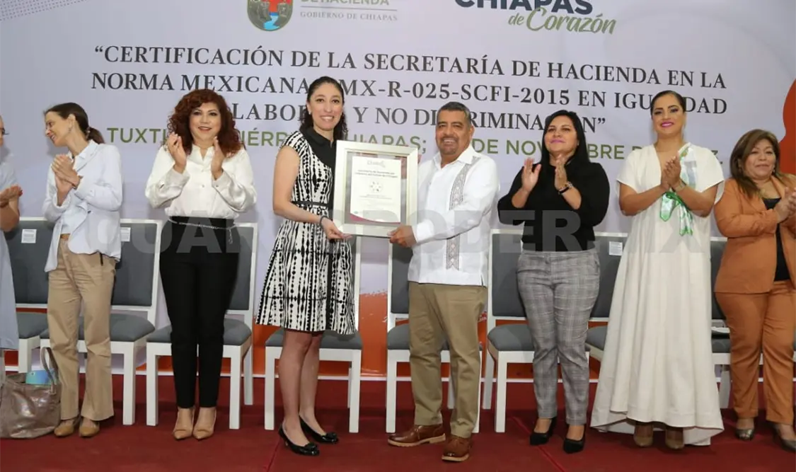 Certificada en igualdad laboral y no discriminación