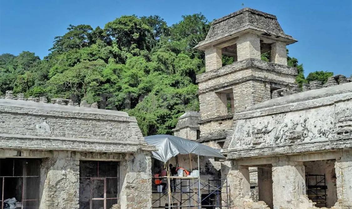 Finaliza atención del INAH del Palacio de Palenque