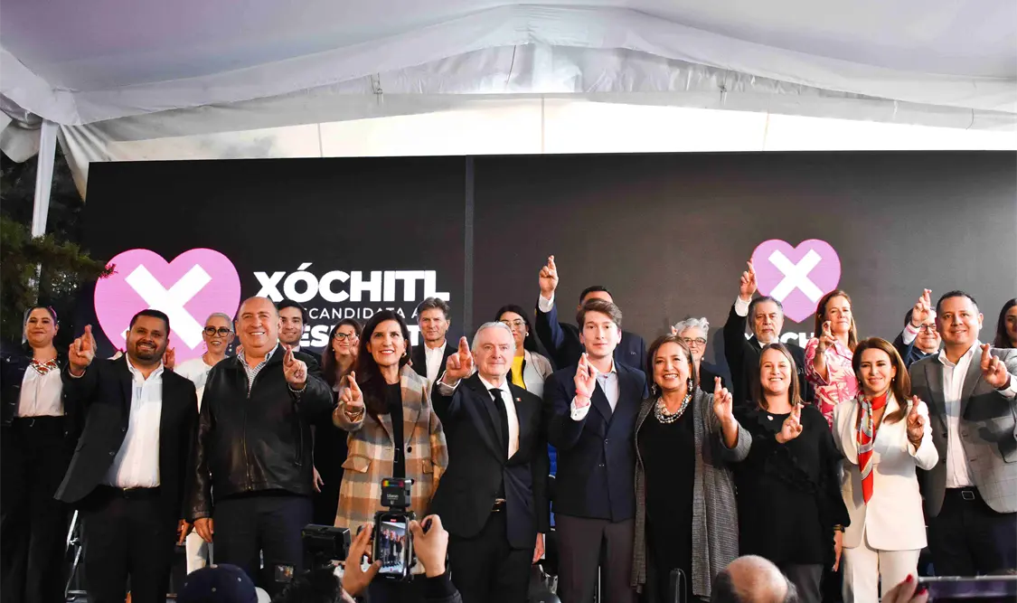 Xóchitl Gálvez presenta su equipo de precampaña. Cortesía