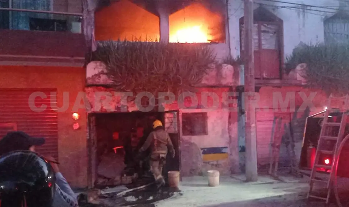 Se incendia domicilio en el barrio Hidalgo
