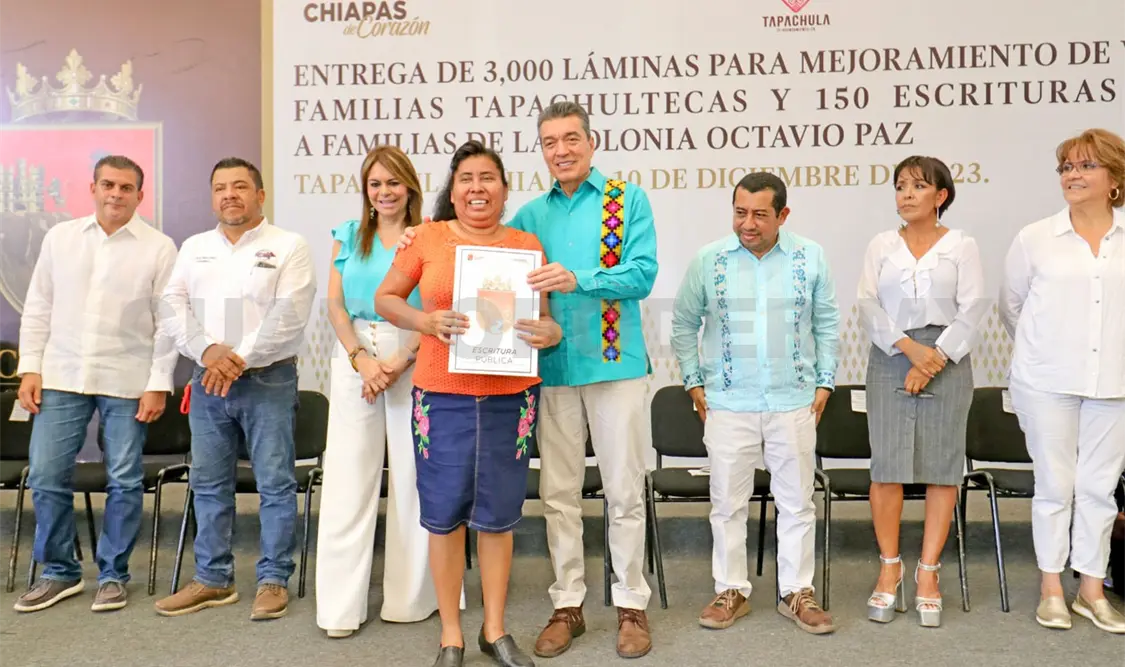 Entrega REC escrituras y paquetes de láminas