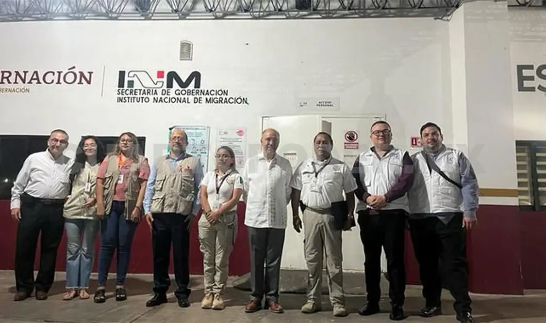 Visitan Estación Migratoria Siglo XXI en Tapachula