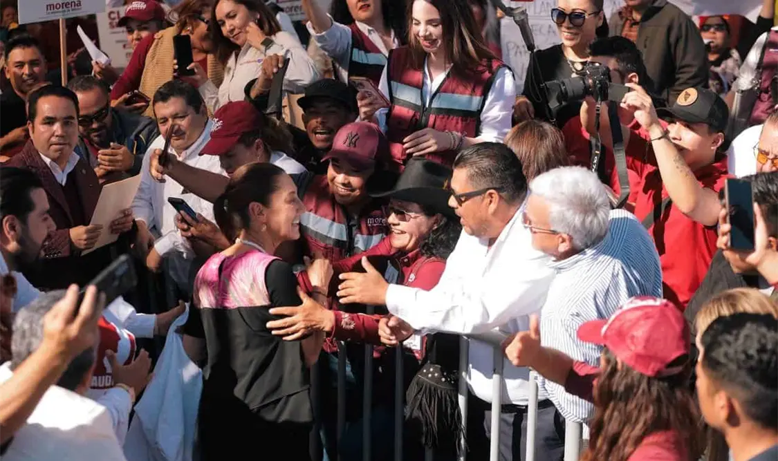 Se reúne Sheinbaum con militantes en Guaymas, Sonora. Cortesía