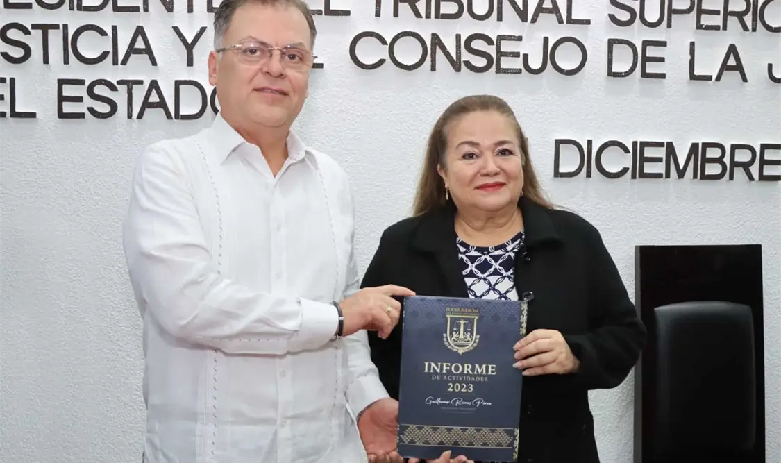 Entrega Informe de Actividades el magistrado presidente del Poder Judicial del Estado