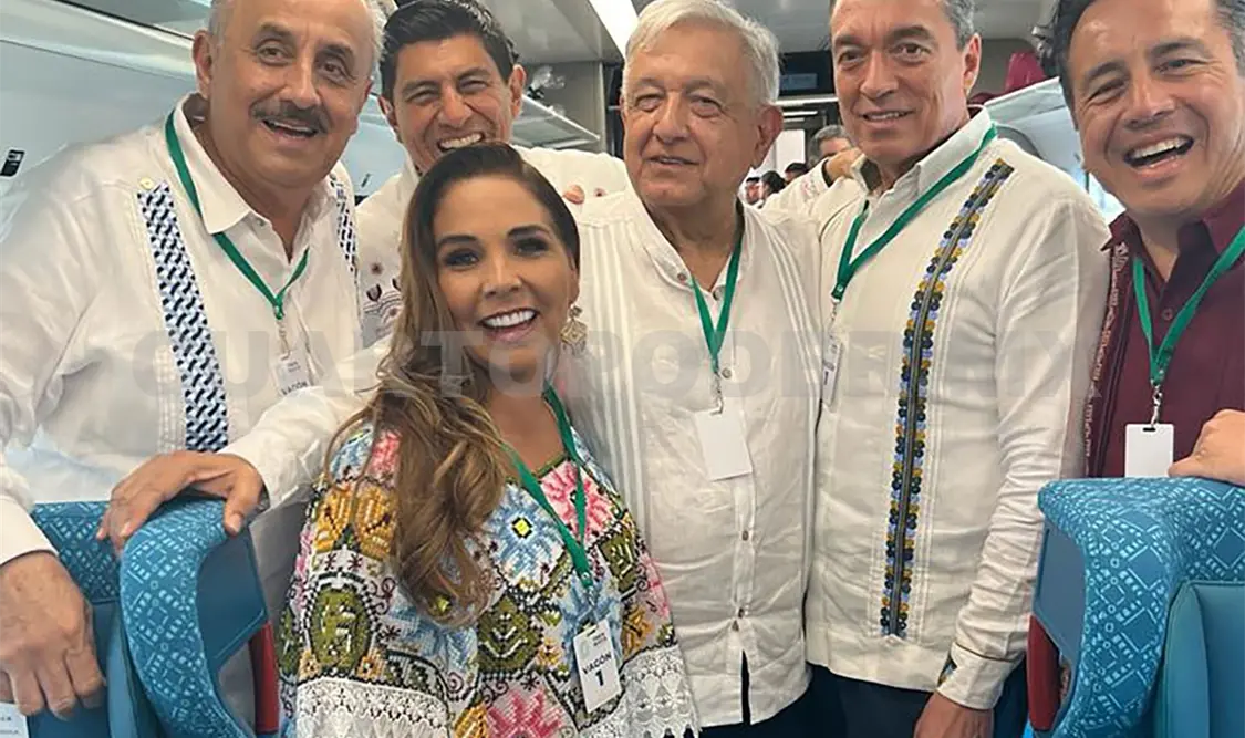 Acompaña REC a AMLO en inauguración del Tren Maya