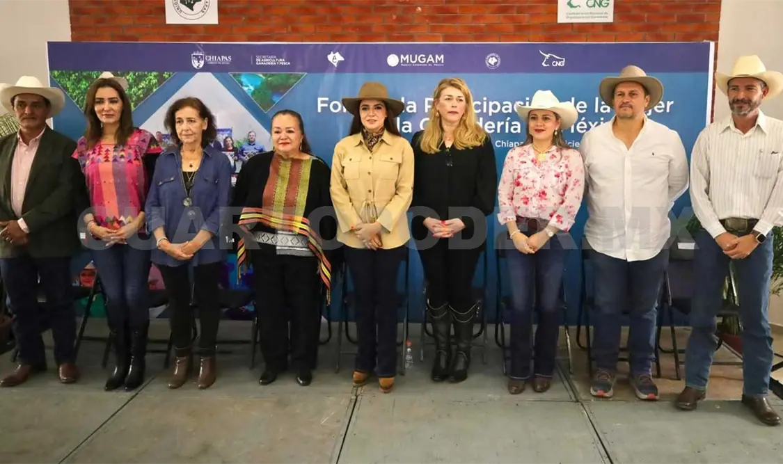 El “Foro de la Participación de la Mujer en la Ganadería en México” se enmarca en la XLV Exposición Ganadera Regional Chiapas 2023. CP