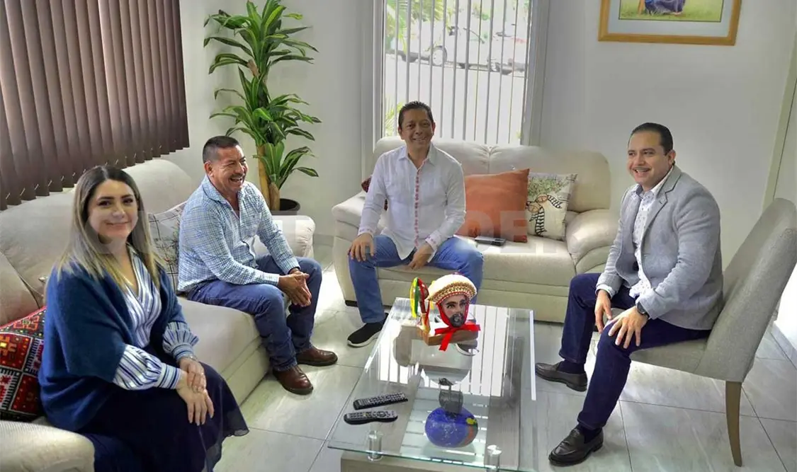 El diputado federal se volvió a reunir con liderazgos federales. Cortesía