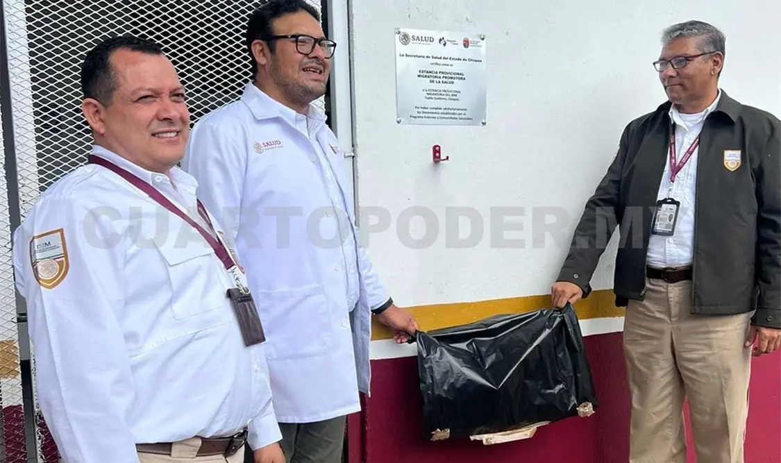 Certifica CNDH a estación en materia de salud