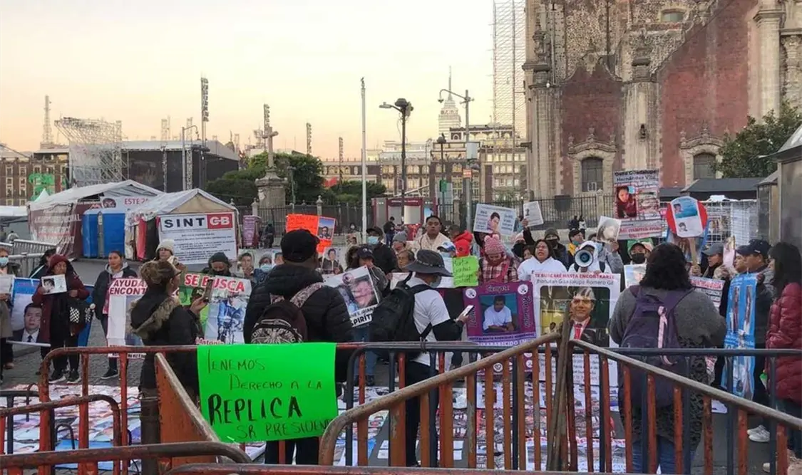 Madres buscadoras protestan afuera de PN