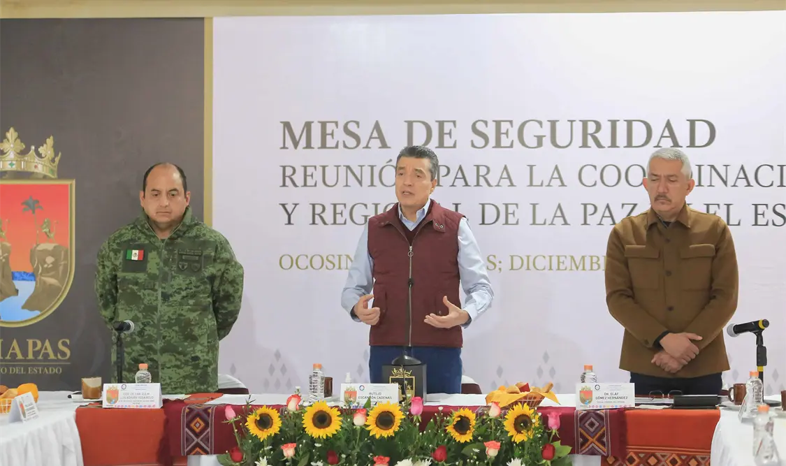 Desde Ocosingo, Rutilio Escandón reiteró el llamado a extremar precauciones ante bajas temperaturas