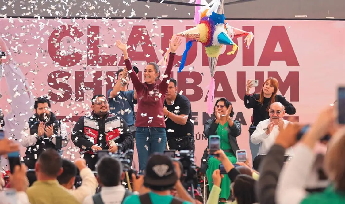 Luchamos por más democracia: Claudia Sheinbaum