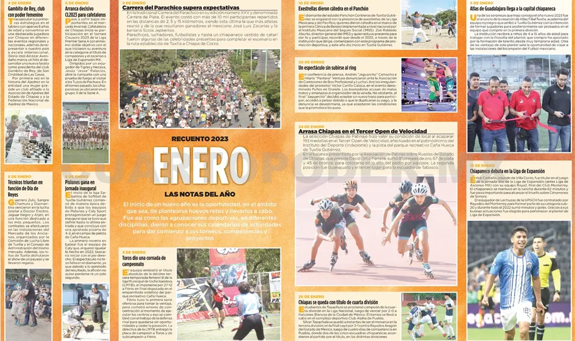 Recuento 2023 – ENERO LAS NOTAS DEL AÑO