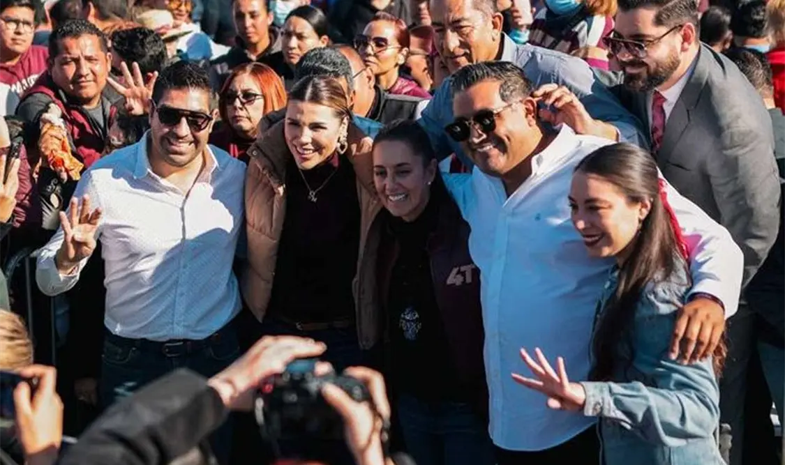 “Proyectos prioritarios para Baja California, uno es el agua, el presidente está ayudando”, expresó Sheinbaum. Cortesía