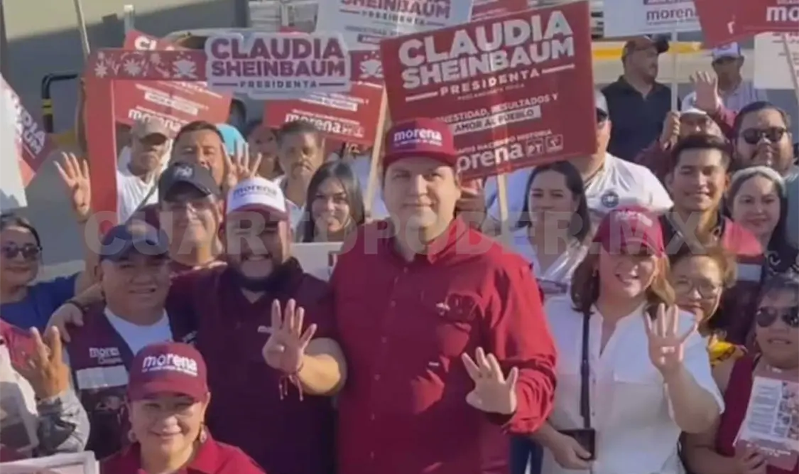 En la actividad, Carlos Molina dio a conocer las razones por la cuales Claudia Sheinbaum es la mejor opción. CP