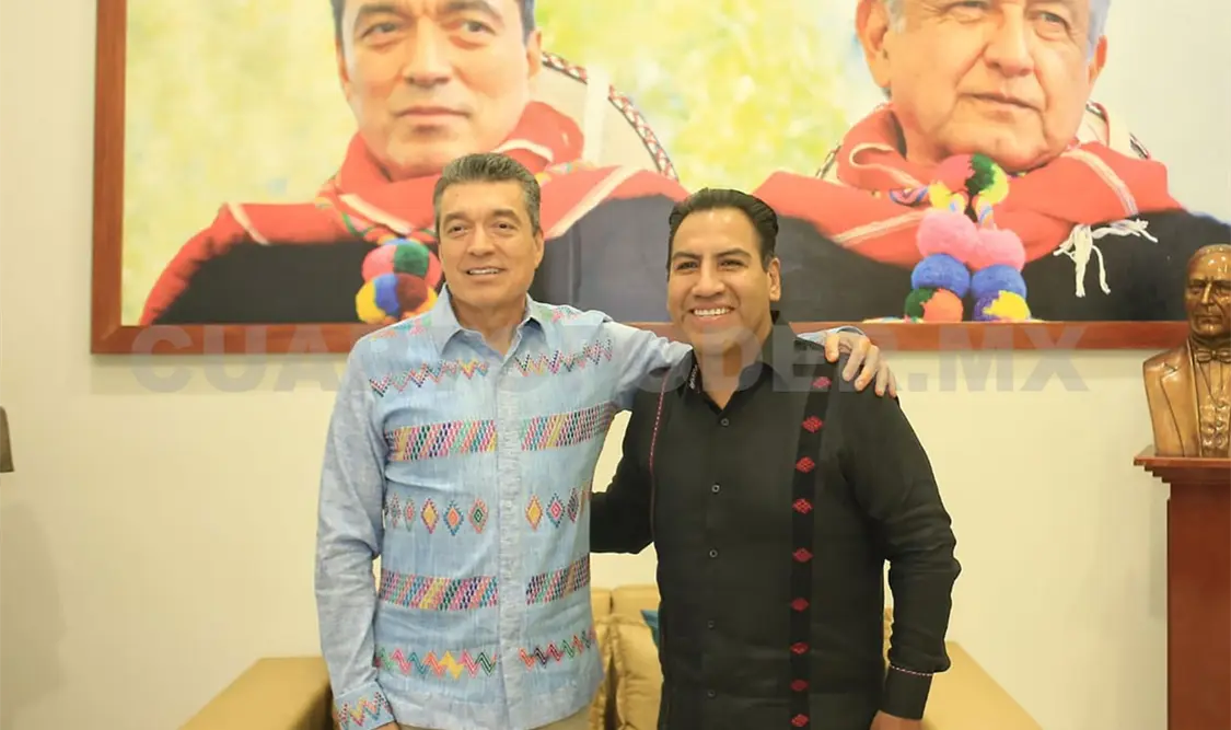 Se reúnen Ejecutivo y senador Eduardo Ramírez Aguilar