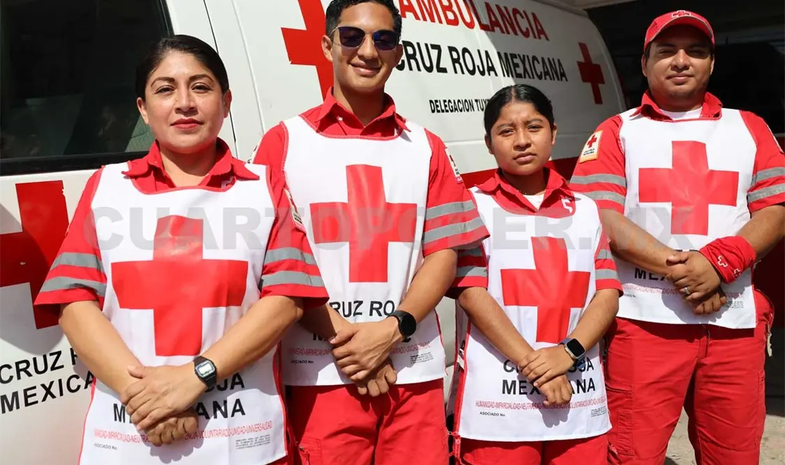 Regresan voluntarios de la Cruz Roja a Chiapas