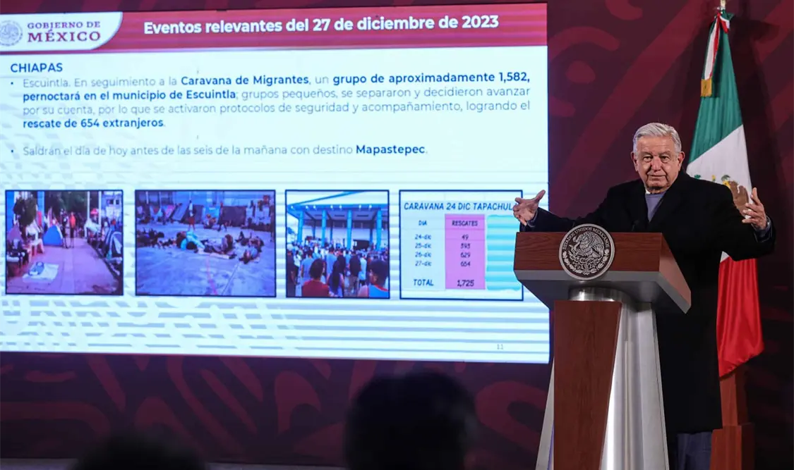 López Obrador reiteró que seguirá el programa antiinflacionario del presente año. El Universal