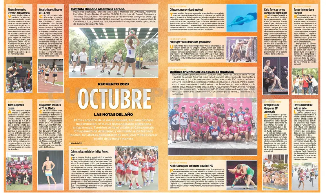Recuento 2023 - Octubre La notas del año