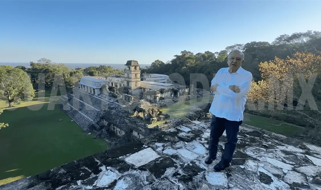 Envía AMLO, desde Palenque, Chiapas los mejores deseos para este 2024