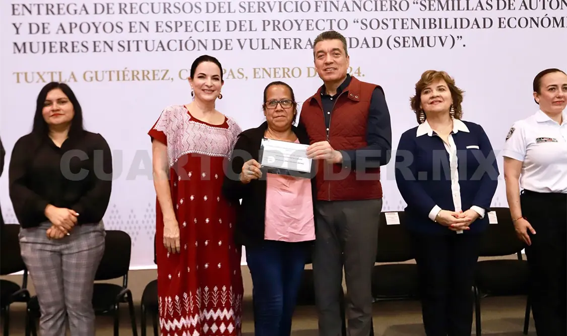 Rutilio arranca 2024 con apoyos a sector femenino