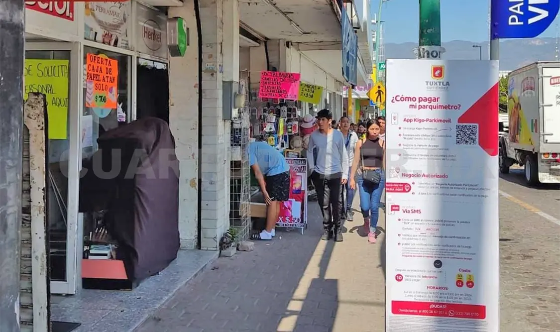 Los parquímetros funcionan en sitios como parque de la Marimba y Bicentenario. Cortesía