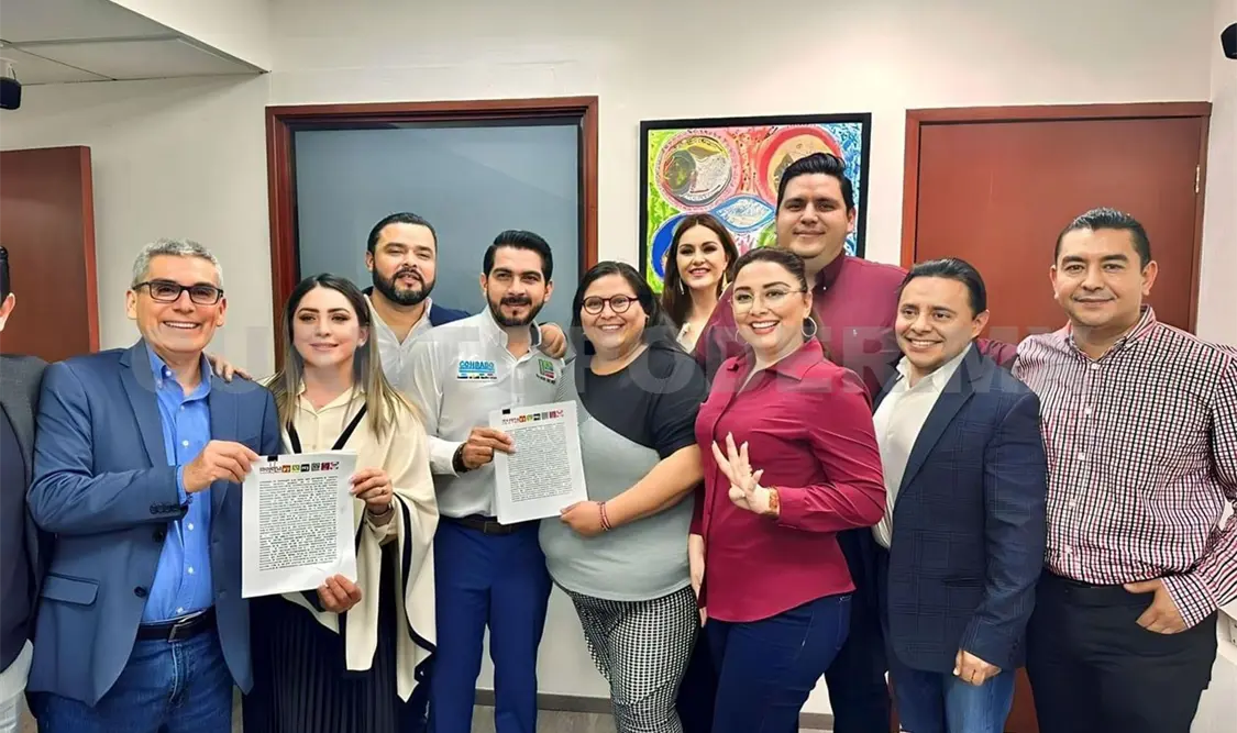 Firman convenio de coalición partidos en Chiapas