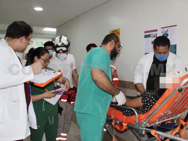 Migrantes heridos reciben atención en el “Gómez Maza”