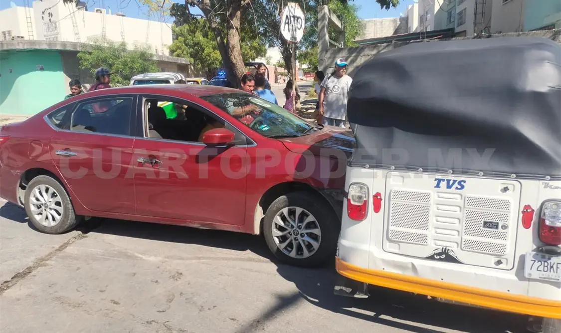 Arrollan a mototaxista en Real del Bosque