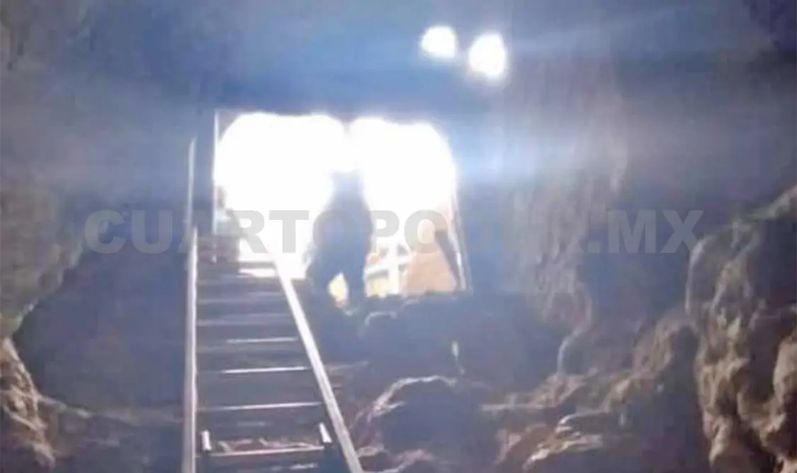 El pozo conocido como la cueva del “Tío Ticho” registra un nivel muy bajo. Juan Orel / CP